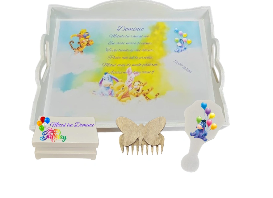 Set tăviță pentru tăierea moțului – Ursuleţul Winnie 2