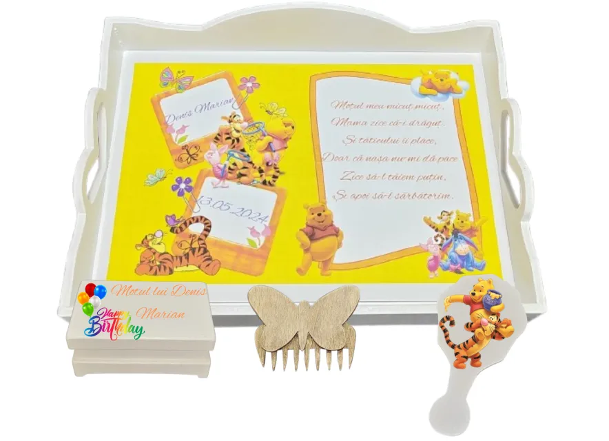 Set tăviță pentru tăierea moțului – Ursuleţul Winnie