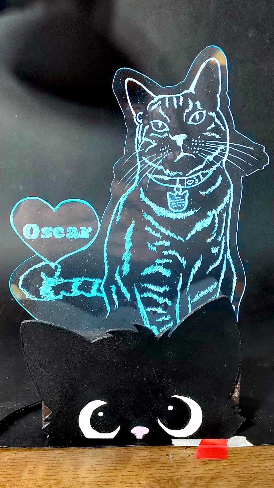 Lampă 3D Personalizată cu fotografia pisici tale