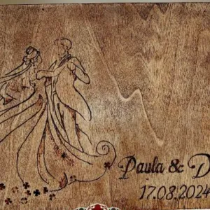 Album foto de nuntă handmade model 2 din lemn – Cadou unic si elegant